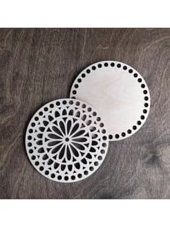 Донышко и крышка для вязания корзин / диаметр 15 см / Кошка