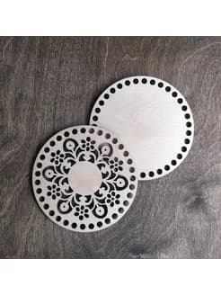 Донышко и крышка для вязания корзин / диаметр 15 см