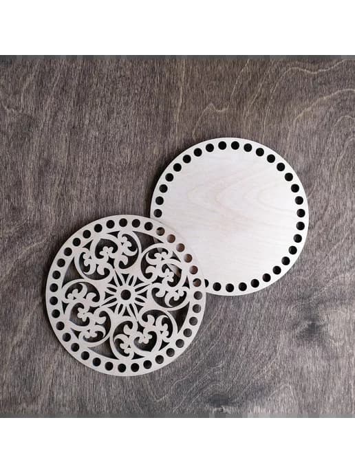 Донышко и крышка для вязания корзин / диаметр 15 см